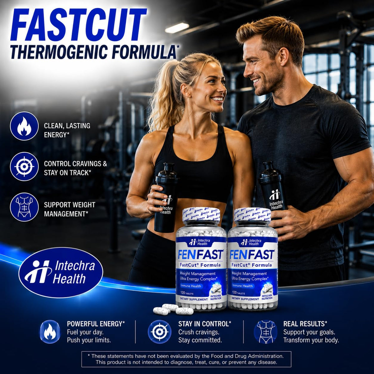 FASTCUT Diet Pills for Energy, Focus & Weight Support - 120 Tablets - image 3