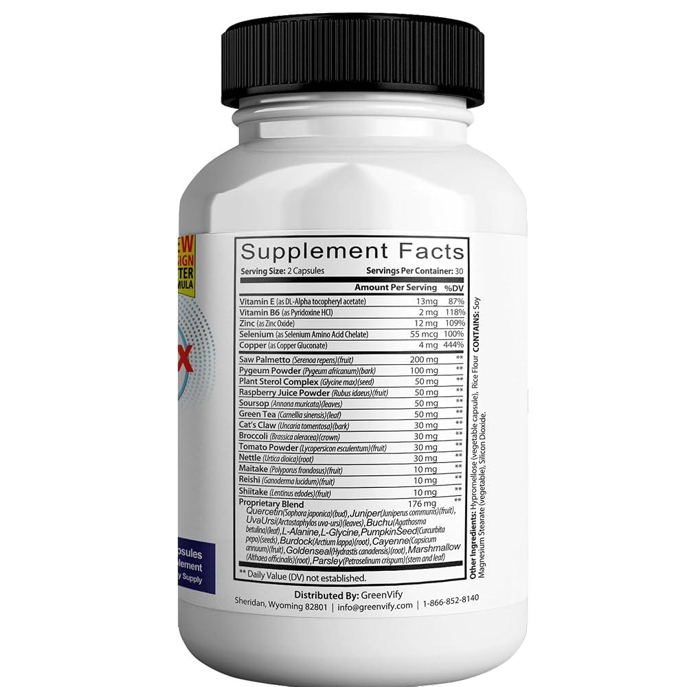 GREENVIFY ProstateViva Max Prostate Supplements for Men Capsules