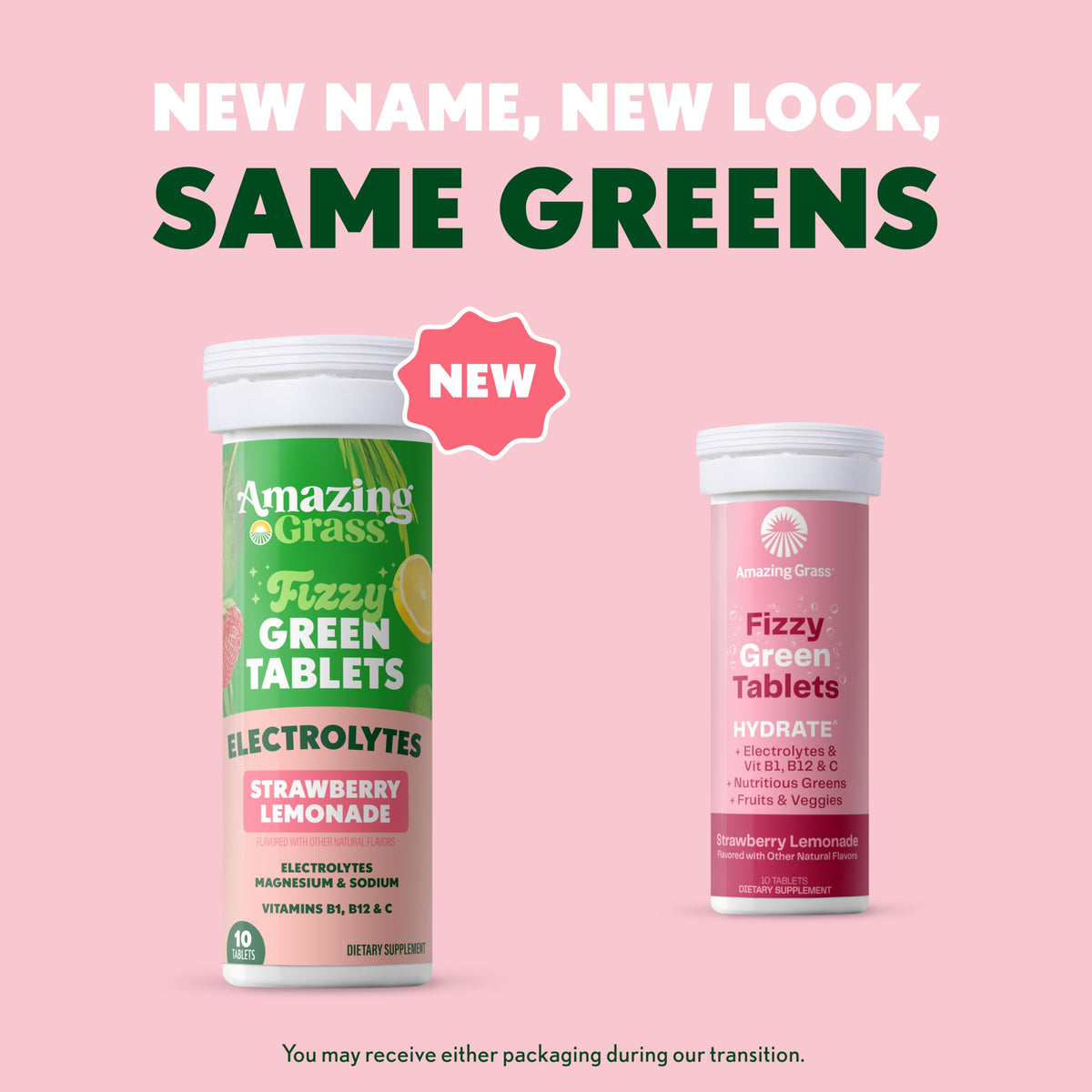 Amazing Grass Effervescent Fizzy Green Tablets