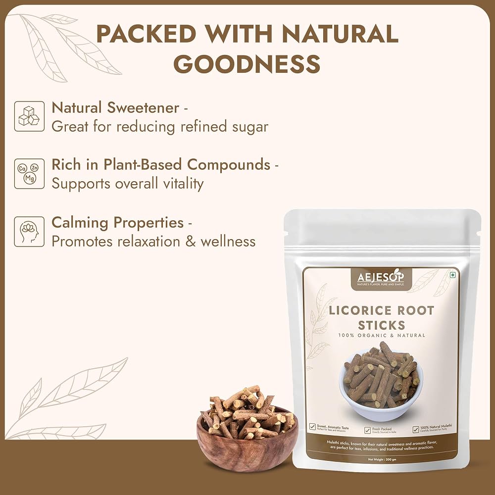 AEJESOP Licorice (Mulethi) Sticks - 7 oz - image 5