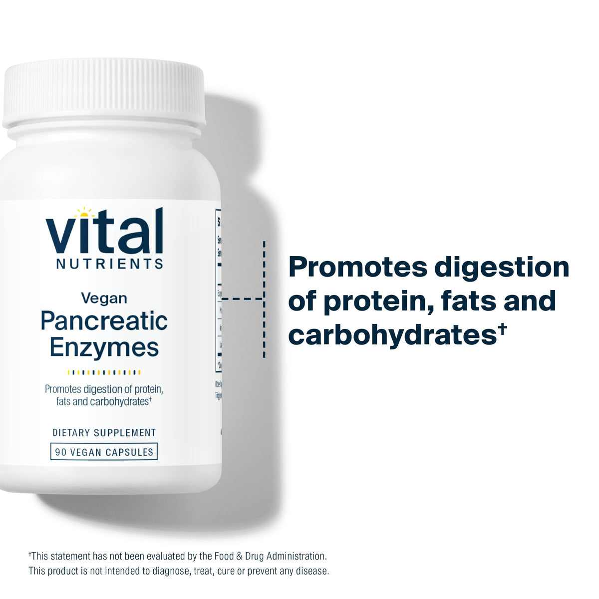 Vital Nutrients Vegan Pancreatic Enzymes - 90 Capsules - image 3