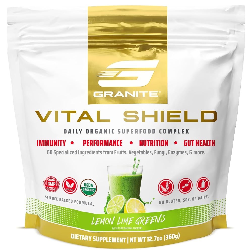 Granite Supplements Vital Shield - (30 Servings) Greens Superfood