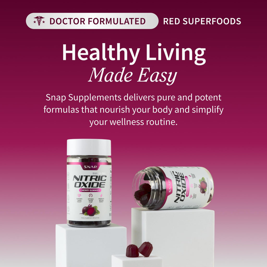 Snap Supplements Nitric Oxide Beet Root Gummies