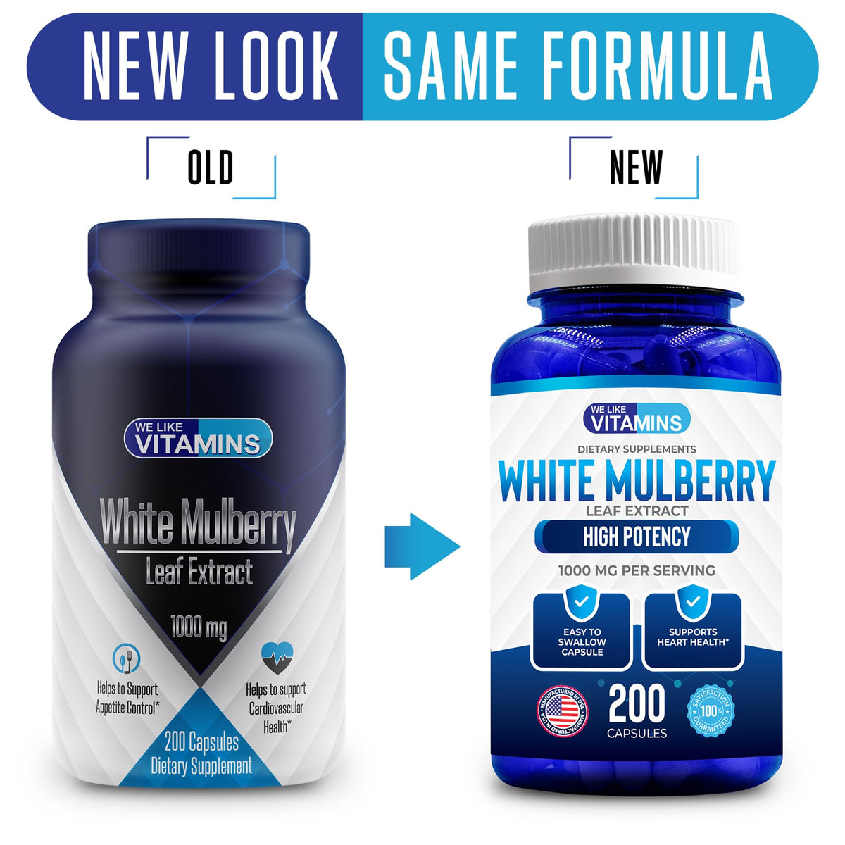 We Like Vitamins White Mulberry 1000mg - 200 Vegetarian Capsules - image 4
