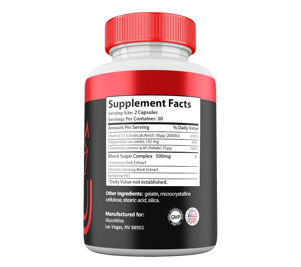 Gold Nutra GlycoWize Capsules Maximum Strength - 2 Pack - image 4