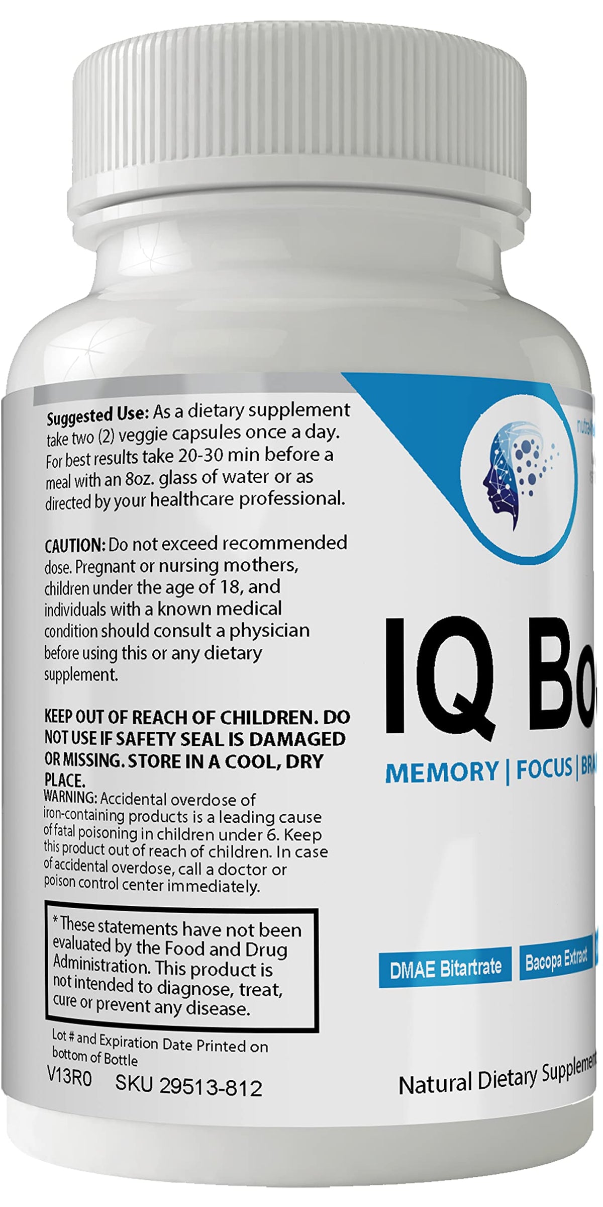 nutra4health IQ Boost Smart Pill Nootropic Capsules - 60 Count - image 3