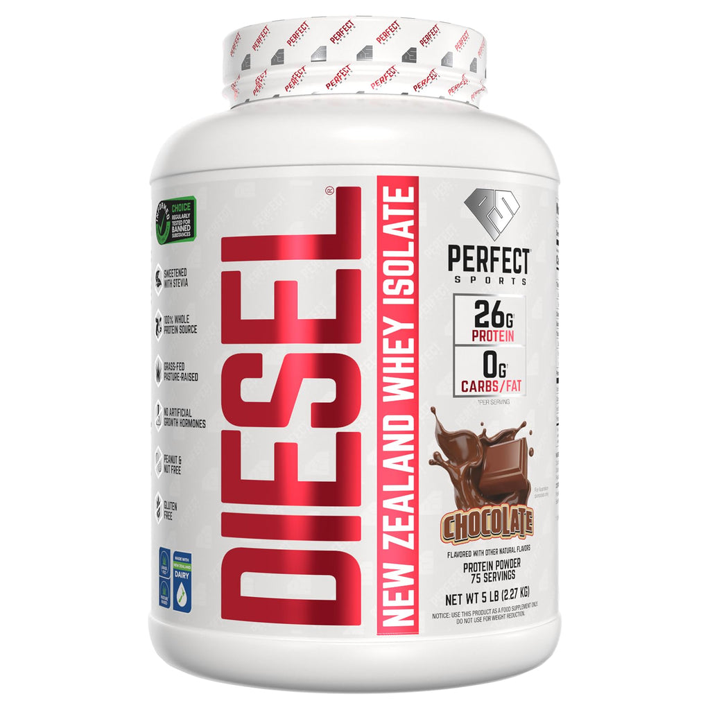 PERFECT SPORTS Diesel Whey Protein Isolate Milk Chocolate - 5 lb