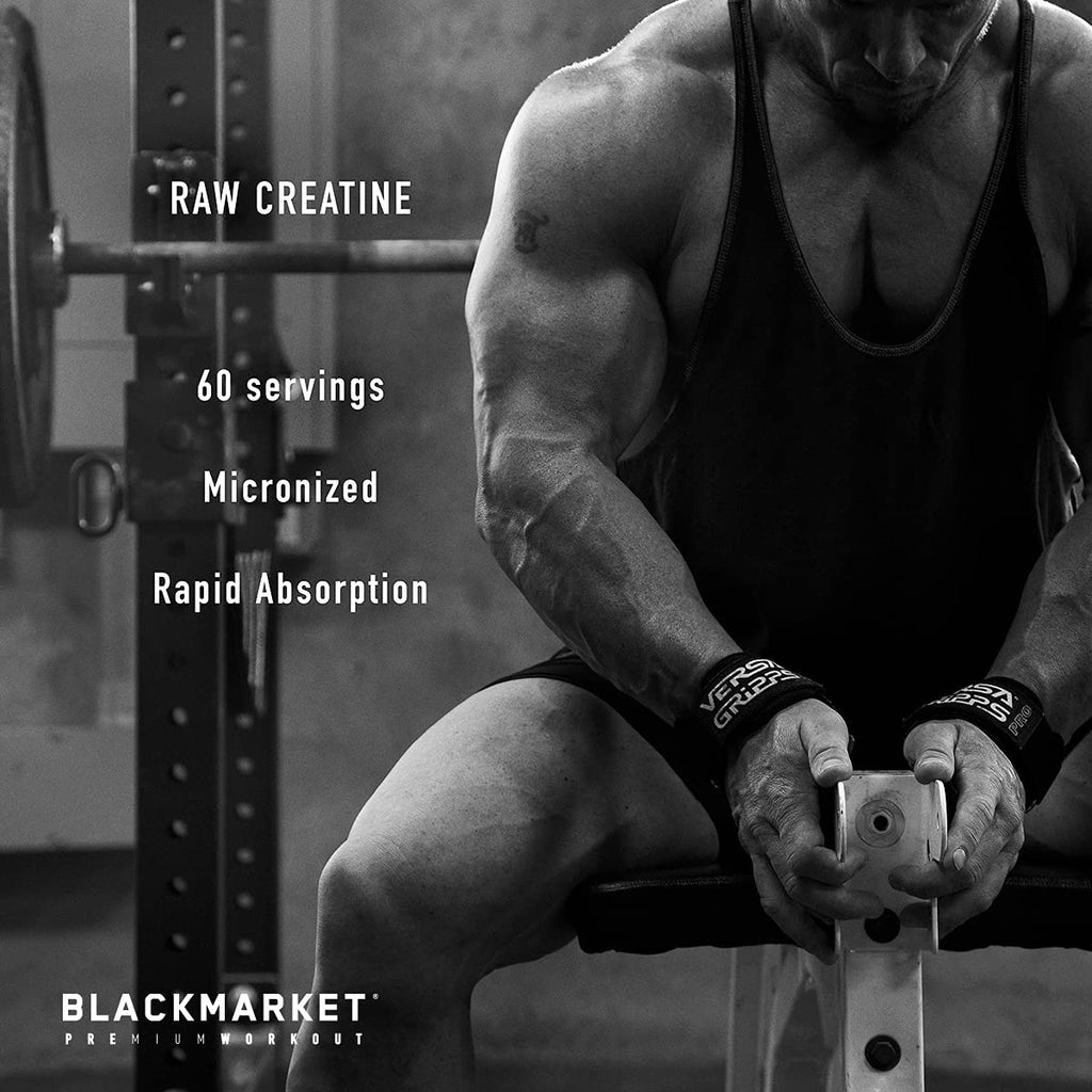 BLACKMARKET RAW Creatine Monohydrate Powder - 300 Grams - image 4