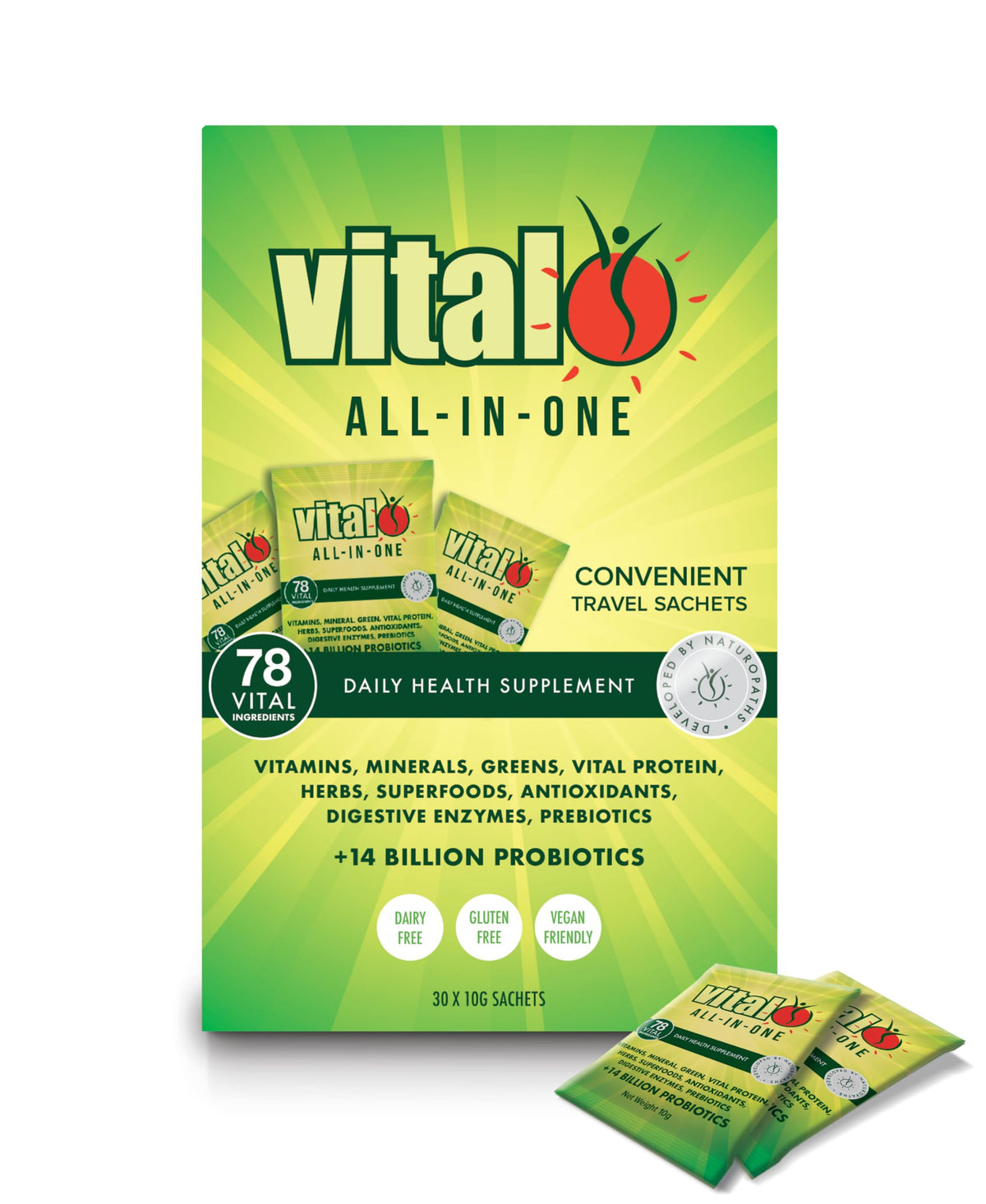 Vital All-in-One Daily Health Supplement Powder - 30 Sachets