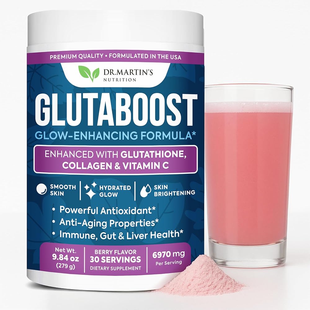 DR. MARTIN'S NUTRITION Glutathione Powder for Skin Brightening - 9.84 oz