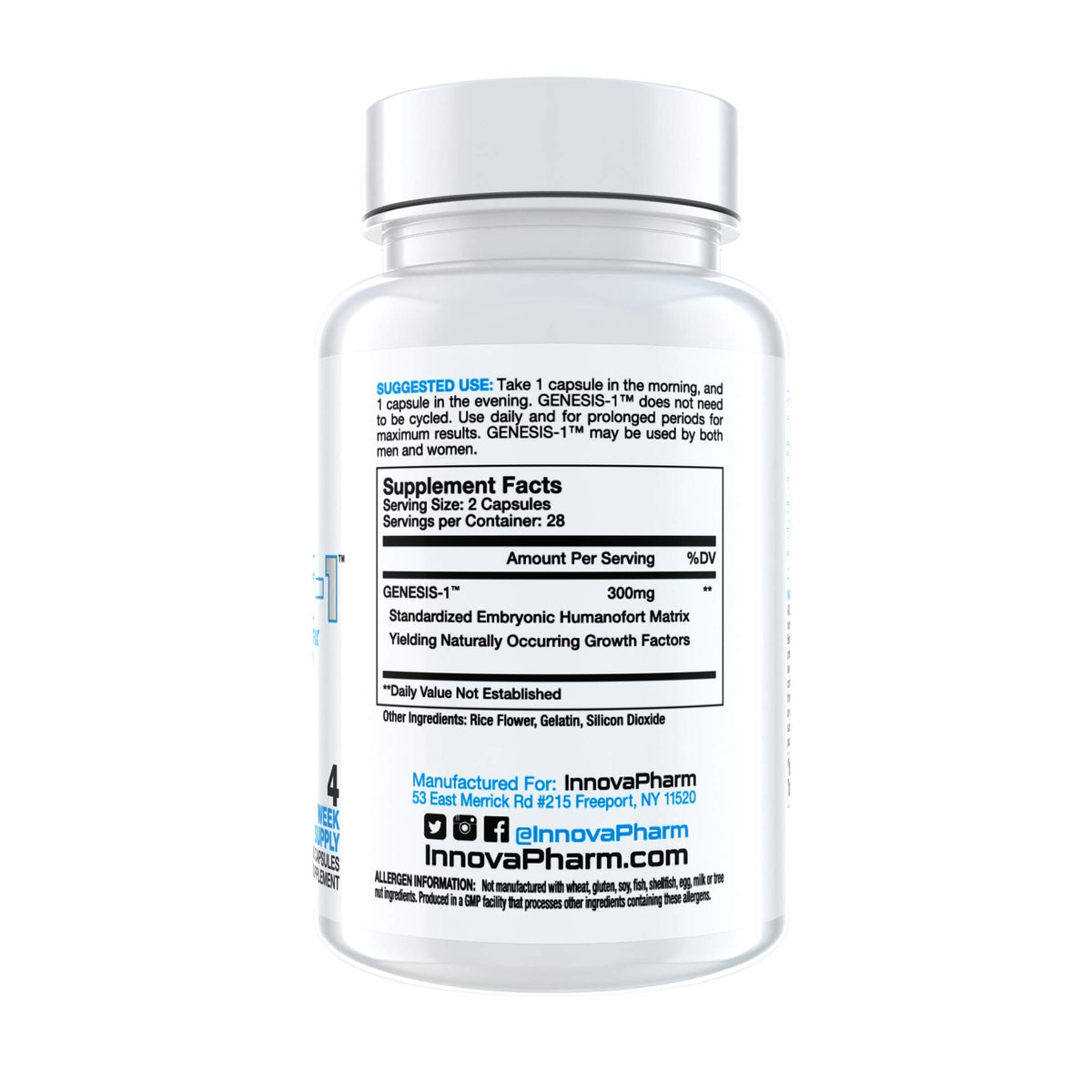 InnovaPharm GENESIS-1 Strength & Recovery - 56 Capsules - image 2