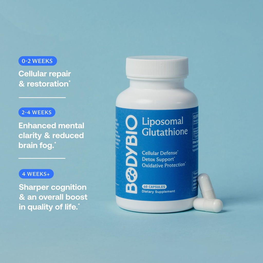 BodyBio Liposomal Glutathione Antioxidant Capsules - 60 Count - image 5