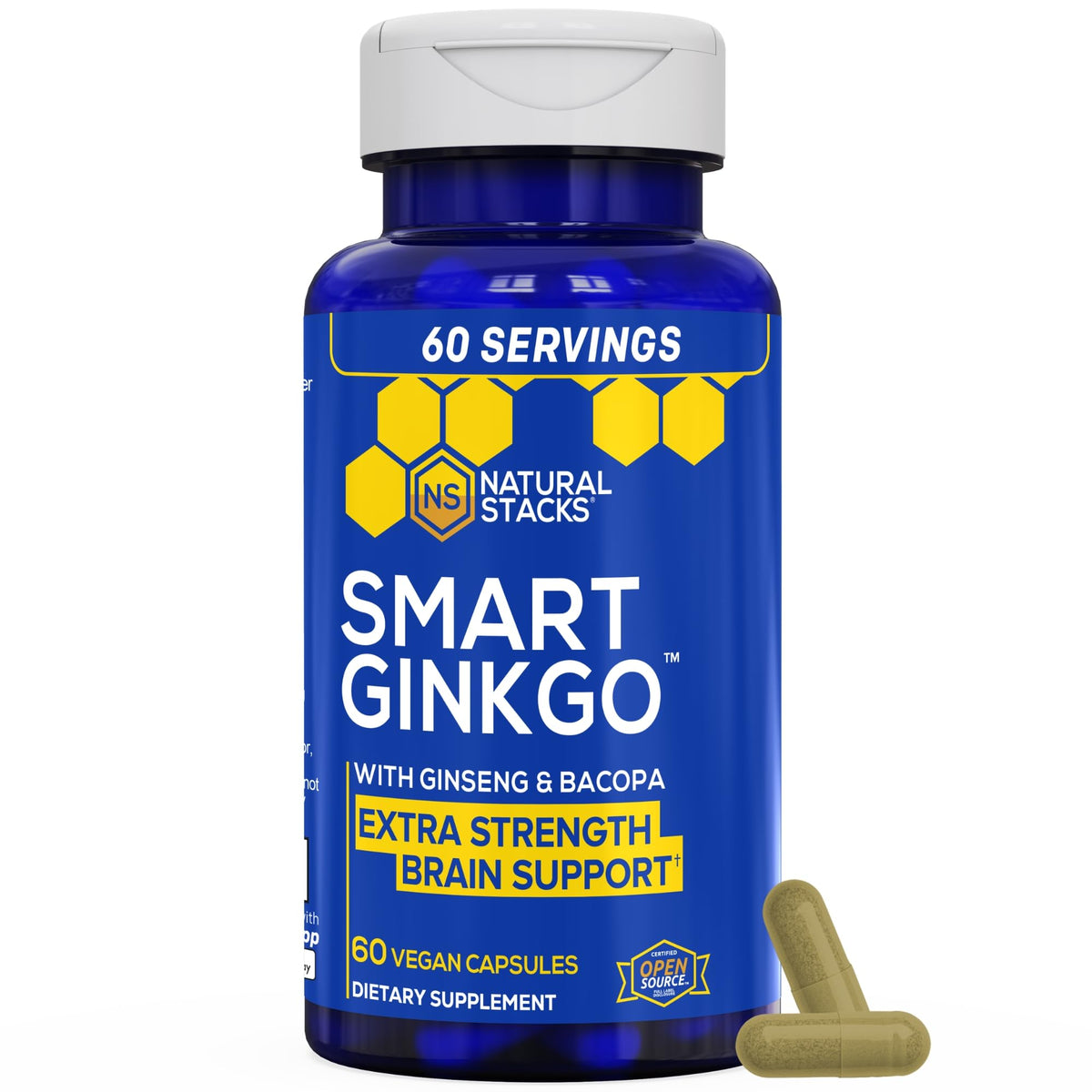 Natural Stacks Smart Ginkgo Biloba 125mg - 60 Capsules