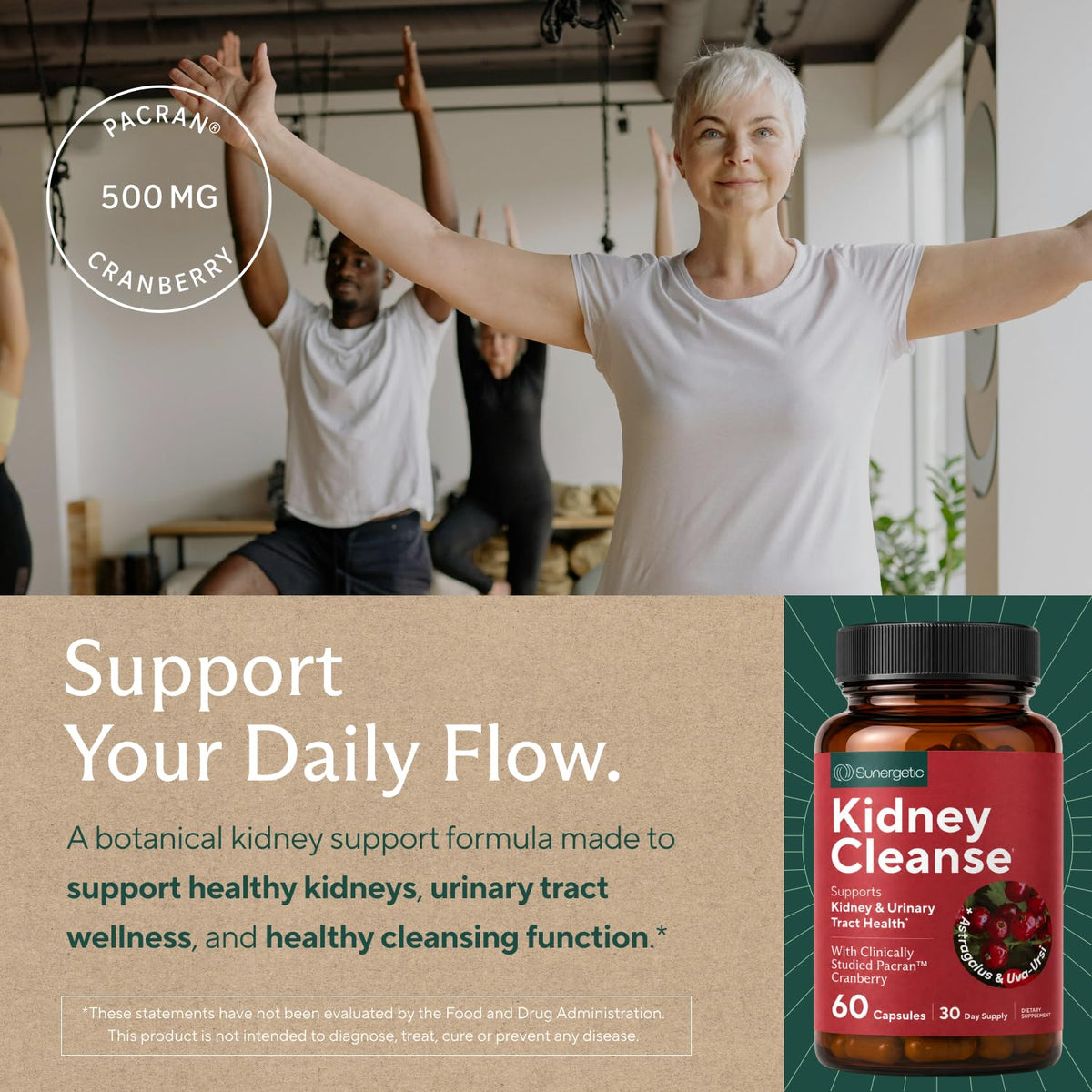 Sunergetic Kidney Cleanse & Detox Support with Cranberry - image 5