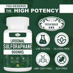 VITACRLLYNMN Liposomal Sulforaphane 900mg Broccoli Extract - 180 Capsules - image 5