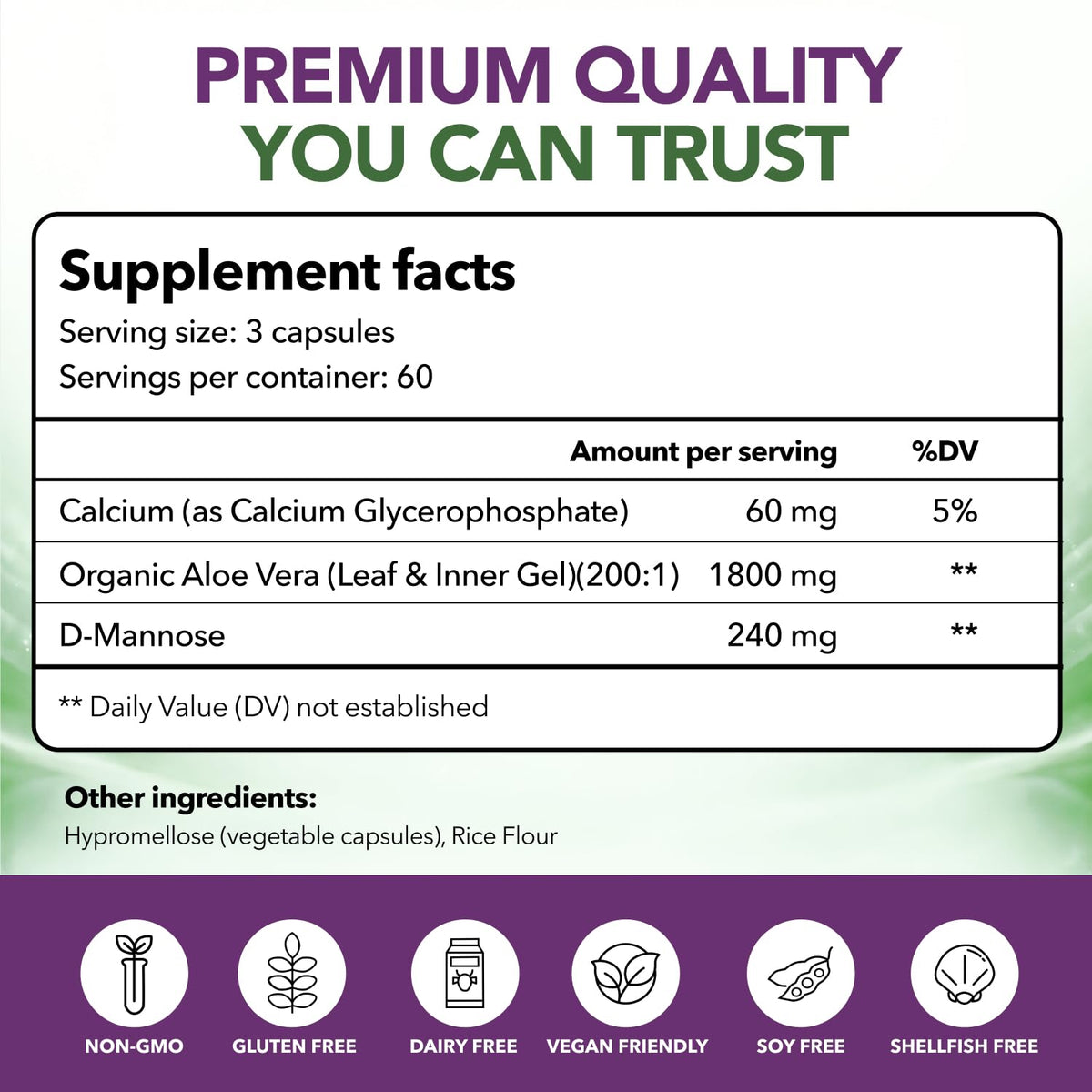 Intimate Rose Aloe Vera Capsules for Bladder Support - 180 Capsules - image 8