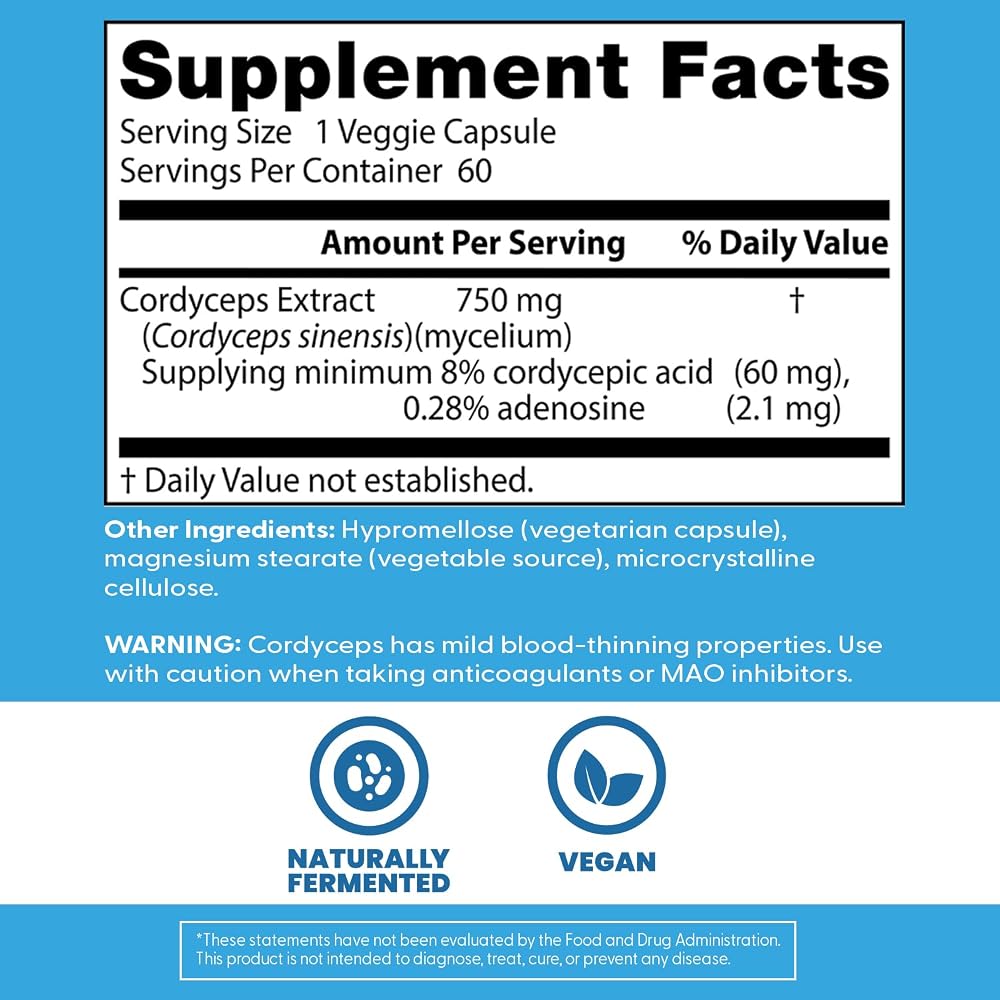 Doctor's Best Ultra Cordyceps Supplement - 60 Vegetarian Capsules - image 3