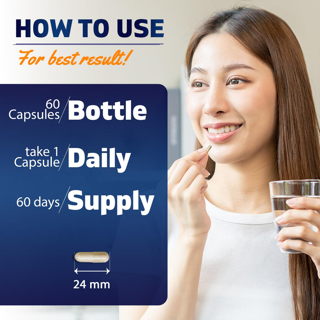 Vitamatic Lactoferrin 500 mg - 60 Vegetarian Capsules - image 3