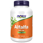 NOW Alfalfa 650 mg Super Green - 250 Tablets