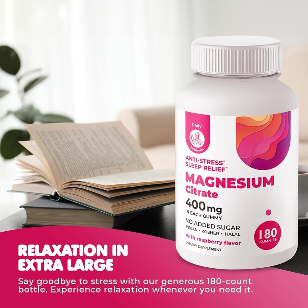 DR. MORITZ Magnesium Citrate Gummies - Promotes Healthy Relaxation