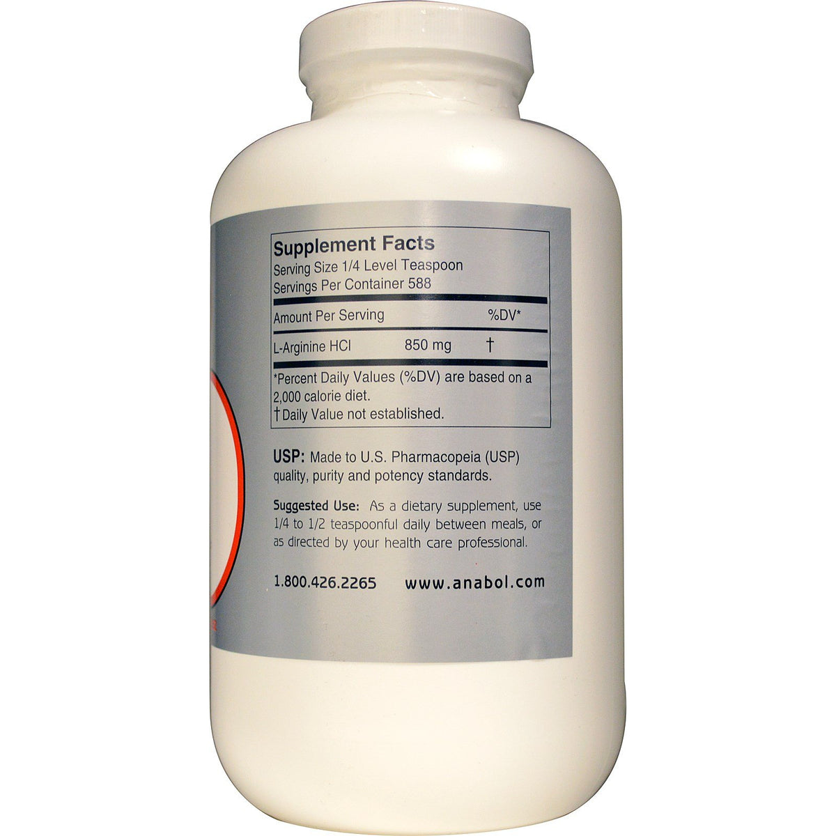 Anabol Naturals L-Arginine 500g Pure Powder - 500g - image 2