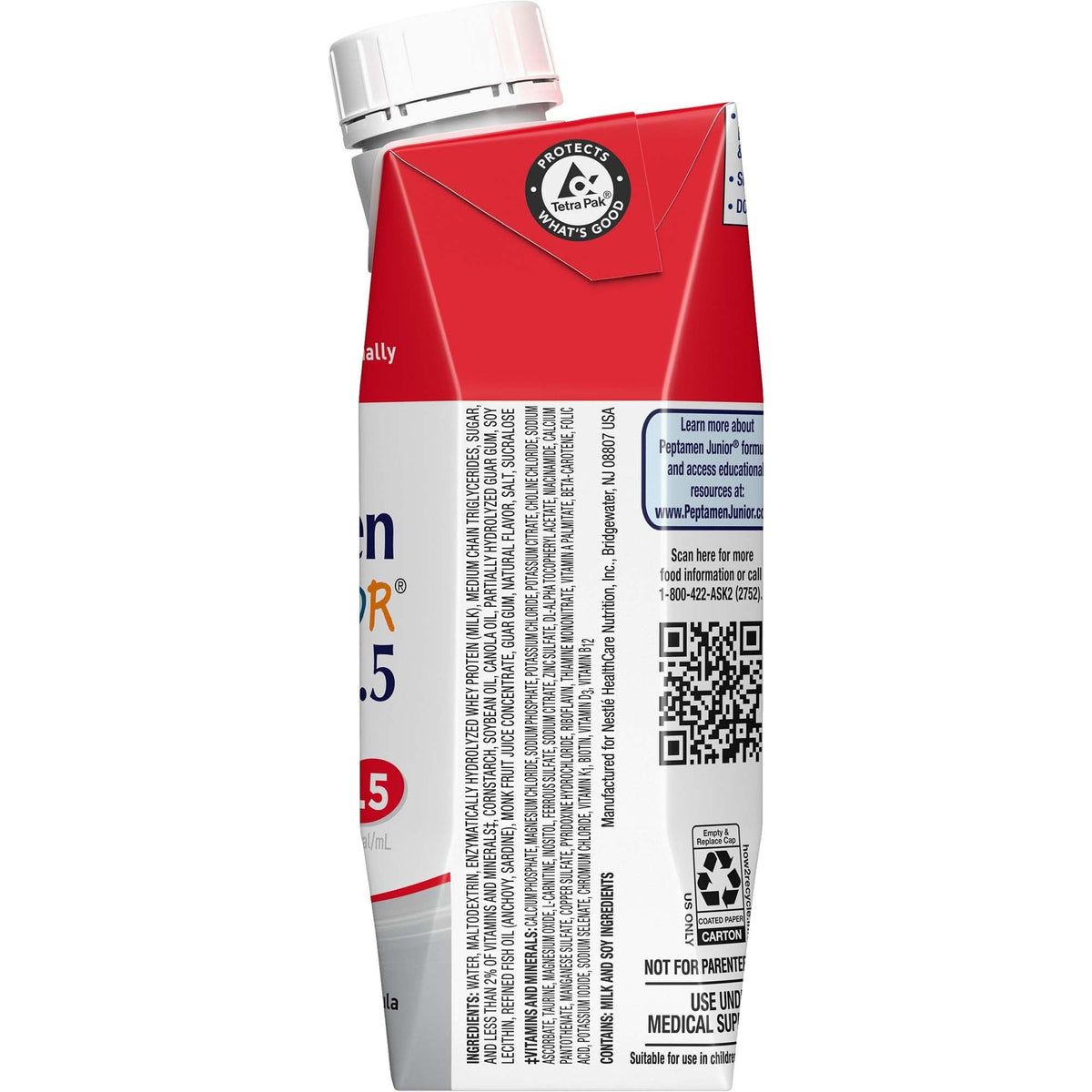 Peptamen Junior 1.5 Dense Tube Feeding Formula Vanilla - 24 x 8.45 Fl Oz - image 2
