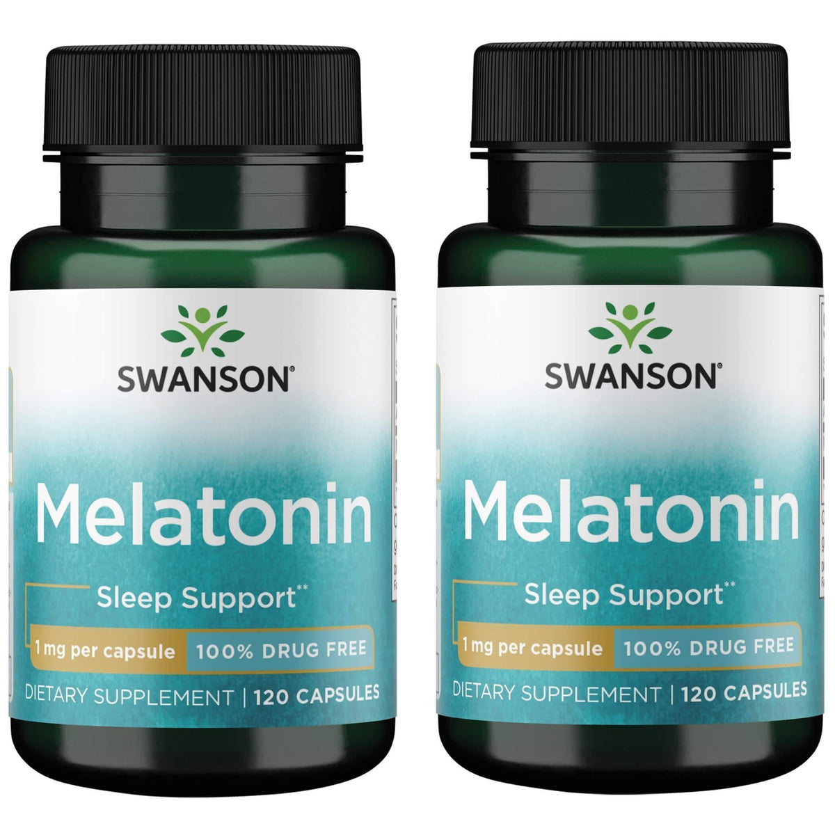 Swanson Melatonin 1 mg for Sleep and Relaxation - 240 Capsules