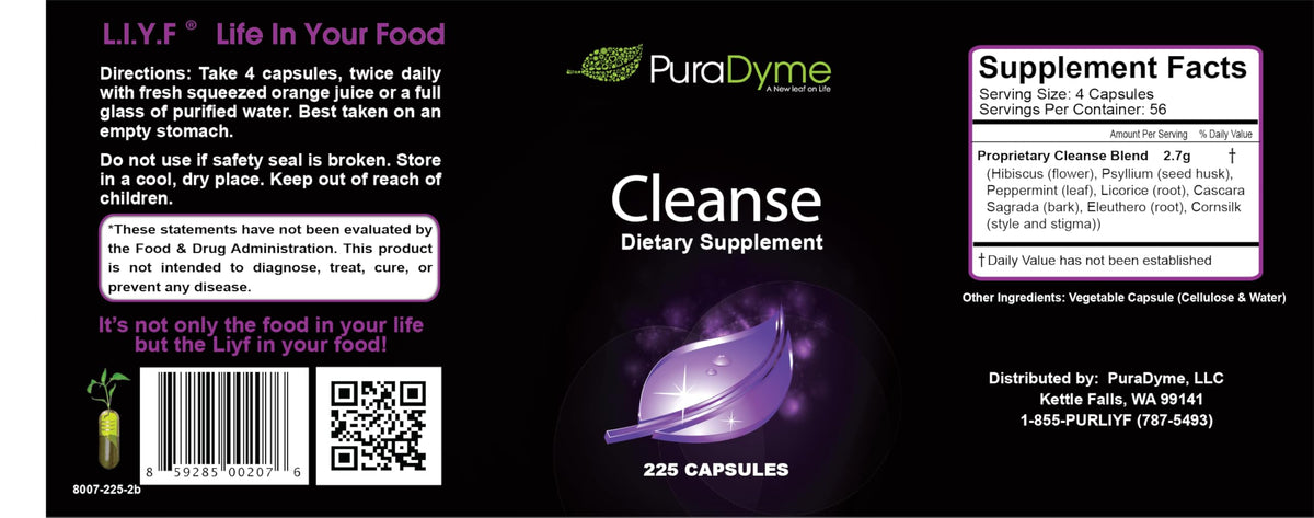 Puradyme Herbal Colon Cleanse and Detox Dietary Supplement - 225 - image 2