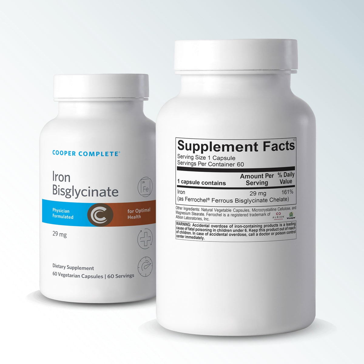 Cooper Complete Gentle Iron Bisglycinate 29 mg - 60 Capsules - image 2