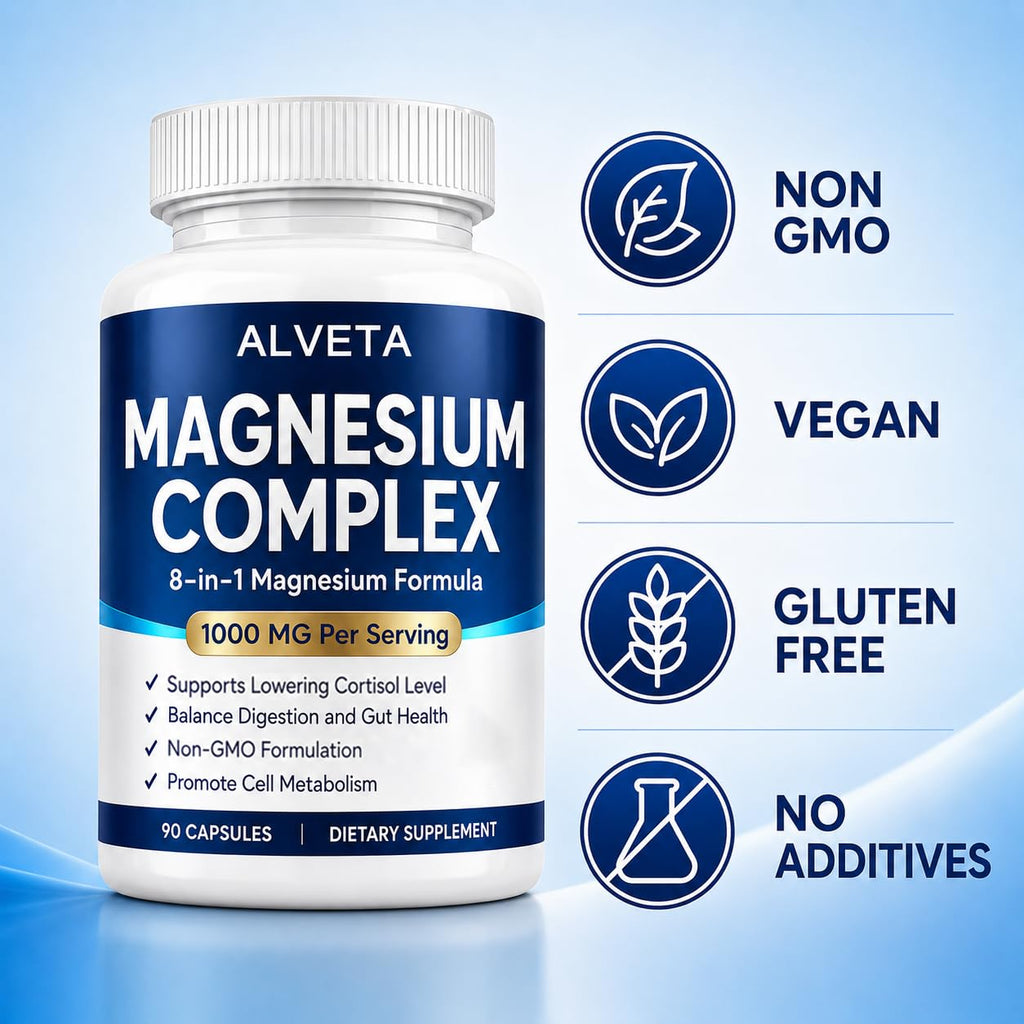 Slifthistle Alveta Magnesium Complex 1000mg - 90 Capsules - image 7