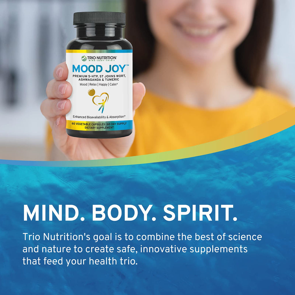 TRIO NUTRITION Mood Joy Turmeric & Ashwagandha with 5-HTP - 60 Capsules - image 6