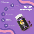 Nutrisnaps Tanning Gummies for Women & Men - 60 Count - image 3