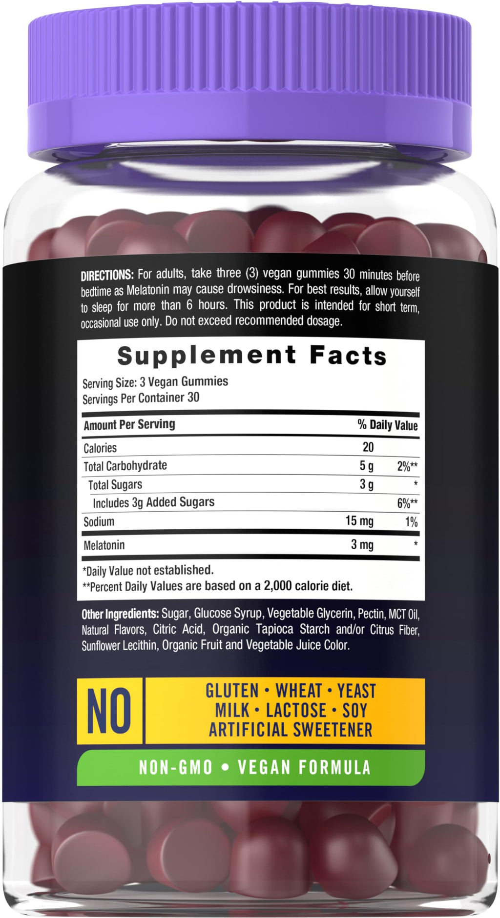 Carlyle Melatonin Gummies 3mg - 90 Count - image 2
