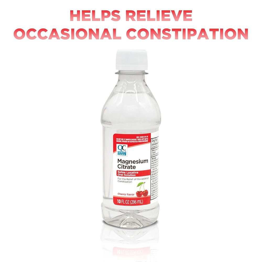 Quality Choice Magnesium Citrate Oral Solution Cherry - 10 Fl Oz - image 2