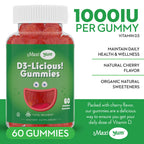 Maxi Health Vitamin D3 1000 IU Gummies Cherry - 60 Count - image 4