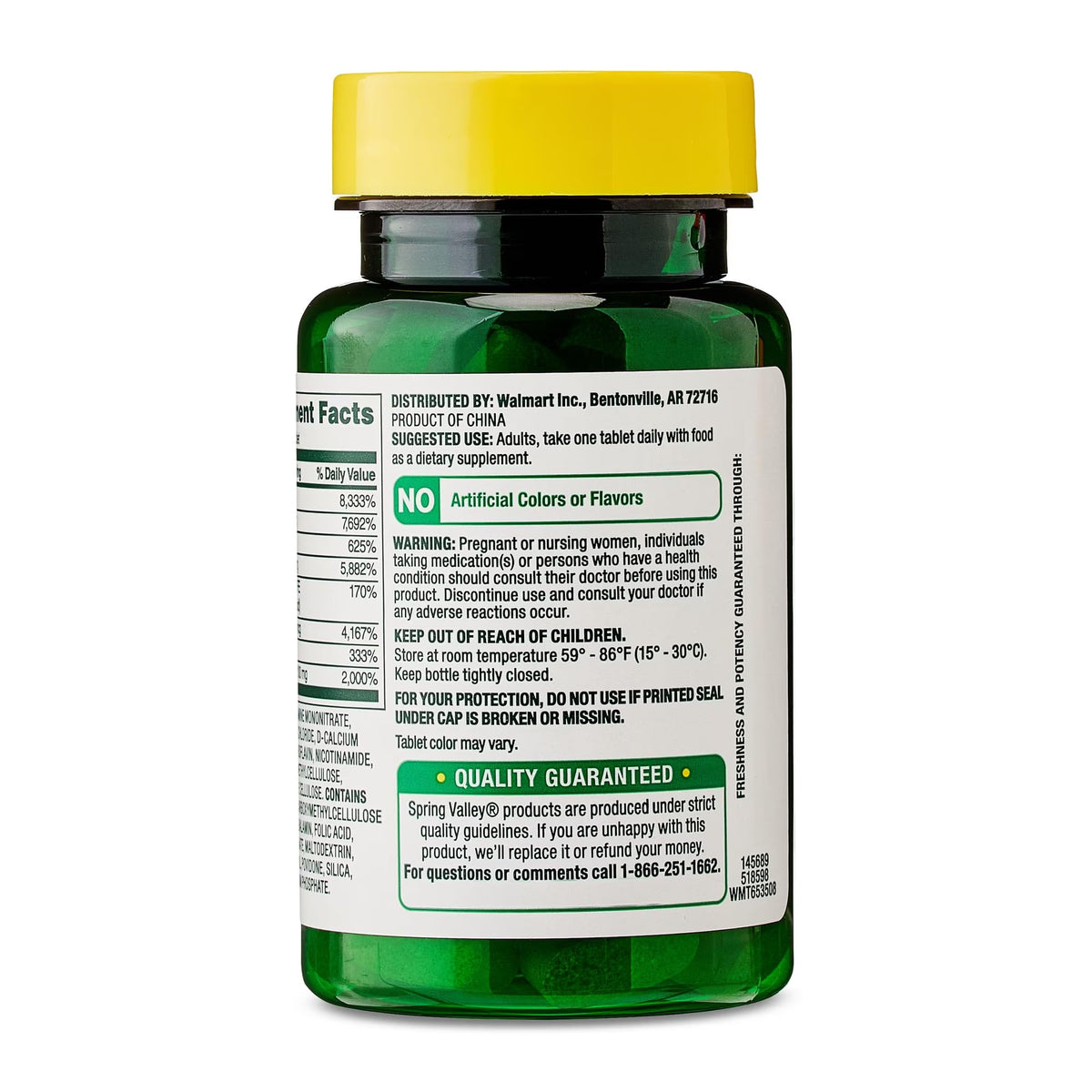 LUAL Spring Valley B-100 Complex Metabolism Support - 60 Tablets - image 4