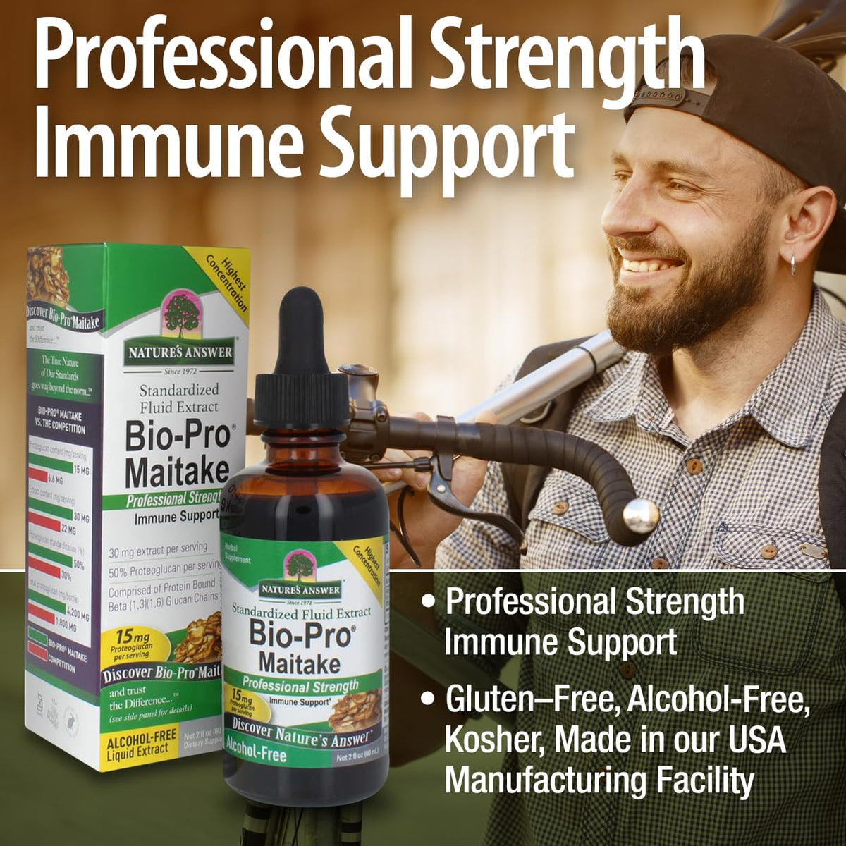 Nature's Answer Bio Pro Maitake Mushroom Extract - 2 Fl Oz - image 5