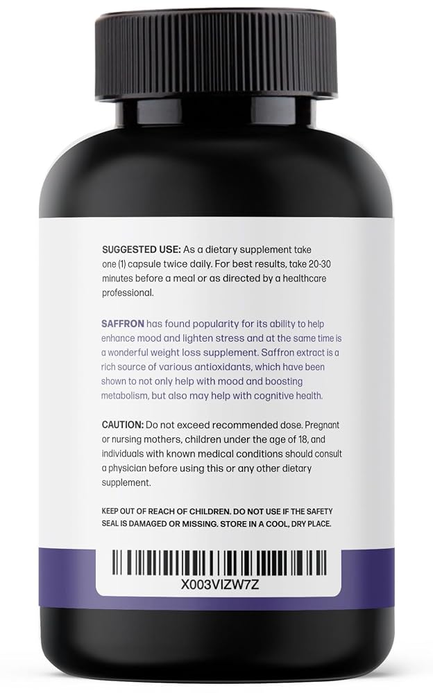 Ultra6 Nutrition Pure Saffron Extract Appetite Suppressant - 90 Capsules - image 8