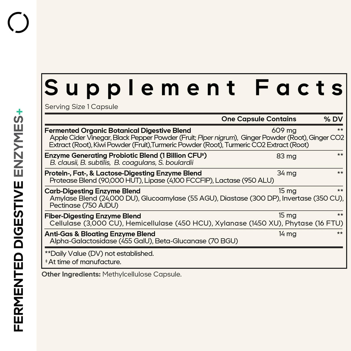 Codeage Fermented Digestive Enzymes with Probiotics - 90 Capsules - image 2