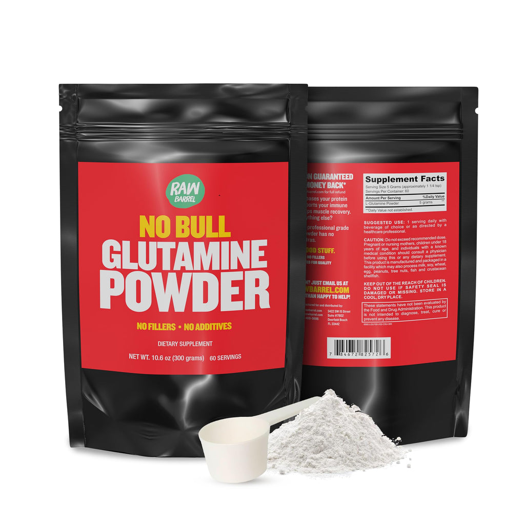 Raw Barrel L-Glutamine Powder Pure Amino Acid - 300 g - image 8