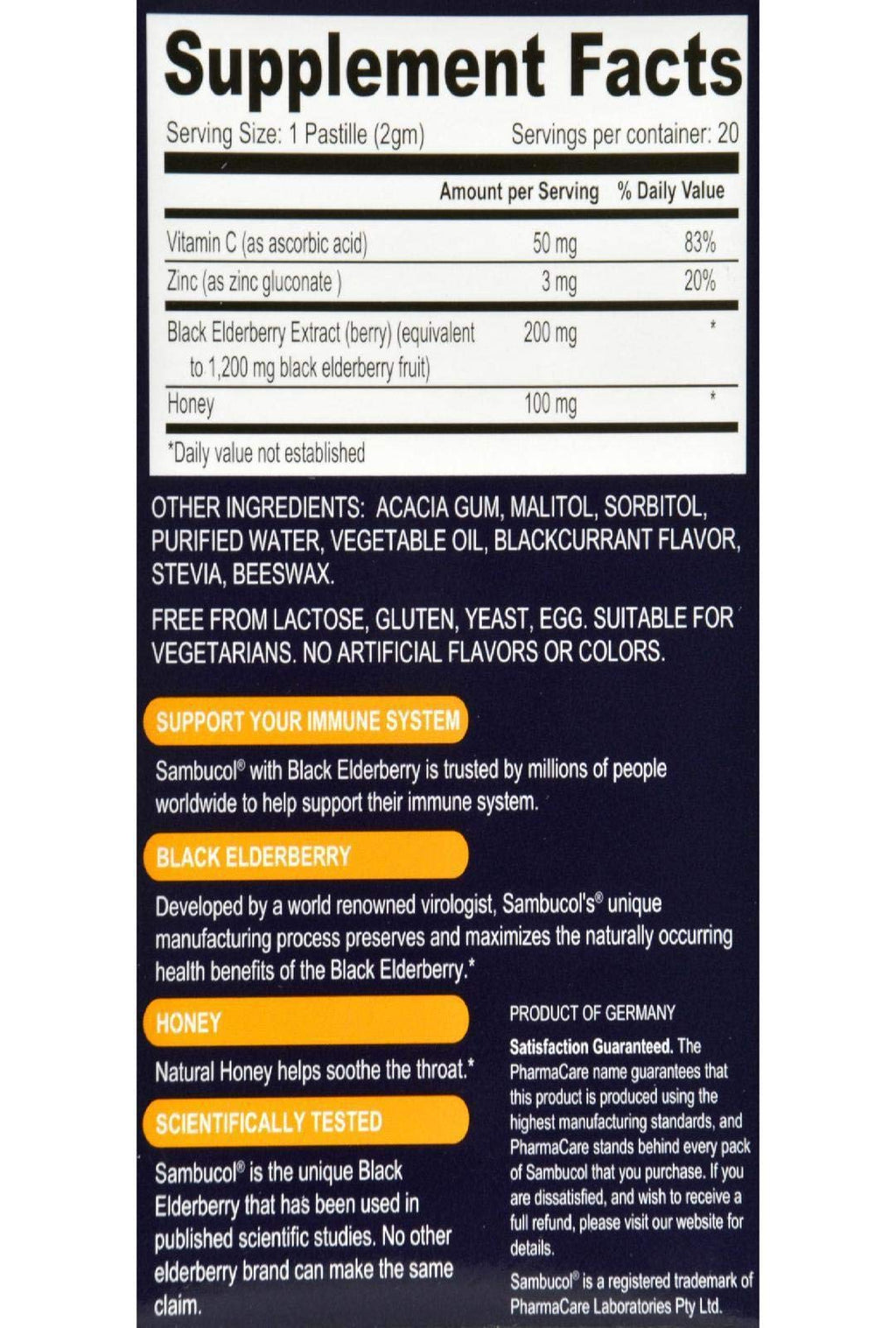 Sambucol Black Elderberry Lozenge - 1 Ounce - image 2