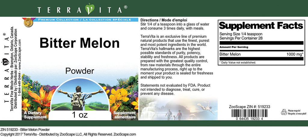 Terravita Bitter Melon Powder - 1 oz - image 2
