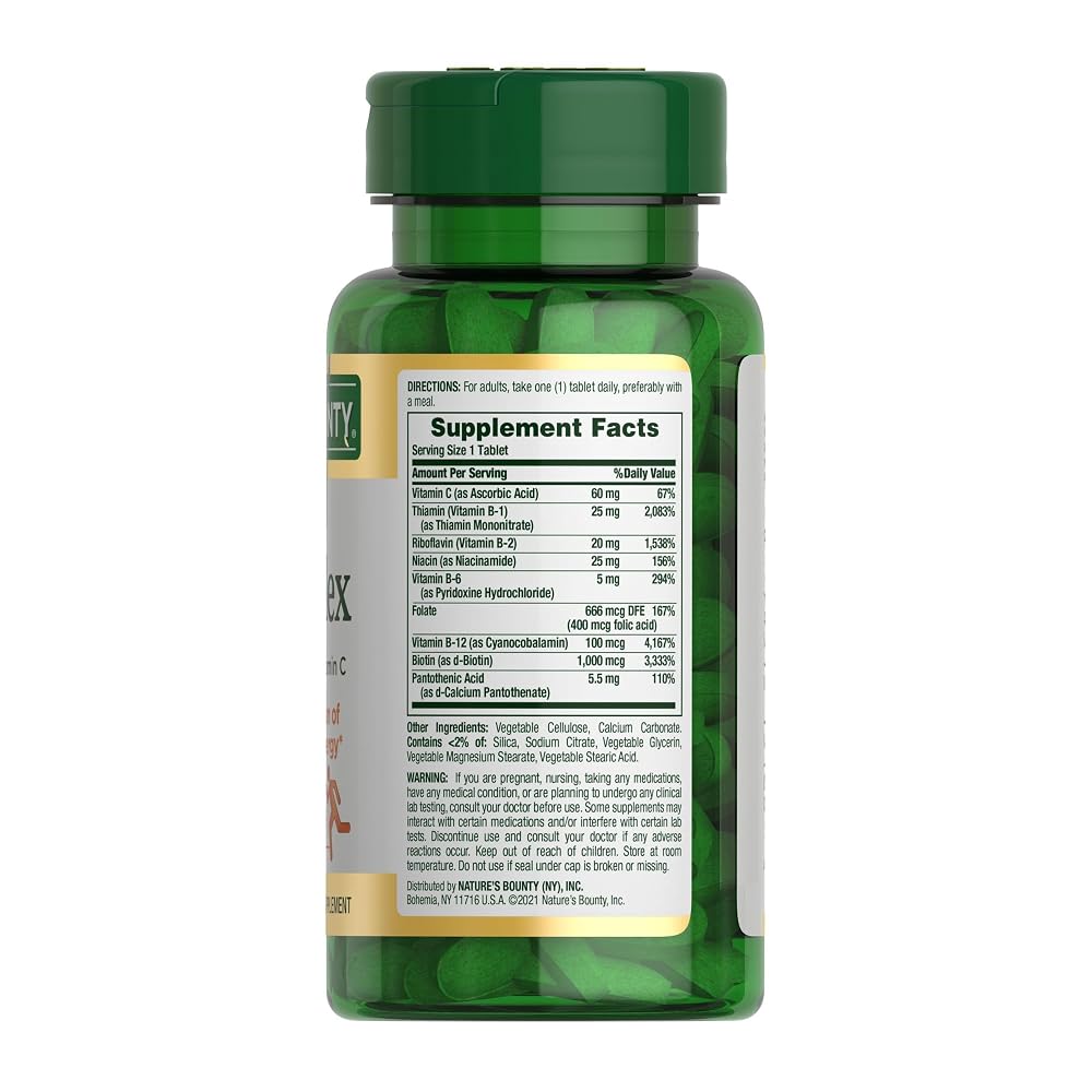 Amazon Pharmacy Nature's Bounty Super B-Complex Tablet - 1 Count - image 2