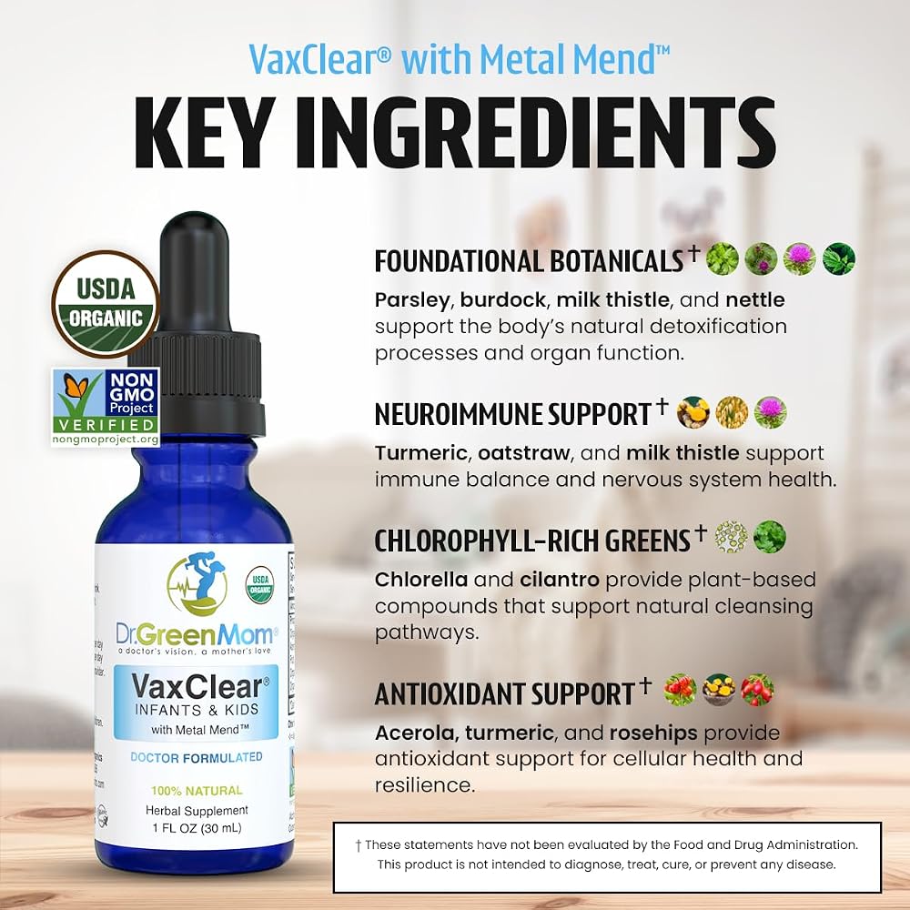 Dr. Green Mom Organic VaxClear with Metal Mend - image 5
