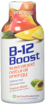 1st Step for Energy B-12 Shot Maximum Energy Tropical Blast - 12 Pack