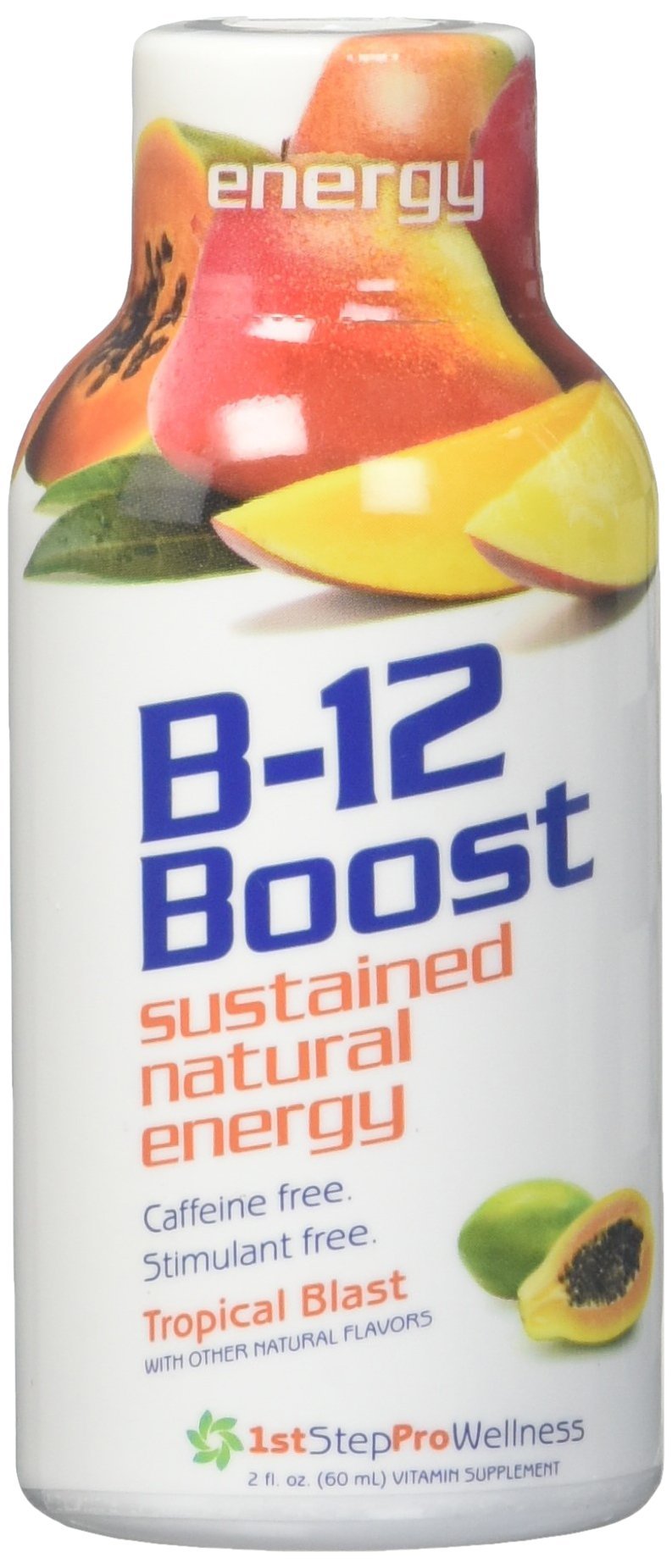 1st Step for Energy B-12 Shot Maximum Energy Tropical Blast - 12 Pack
