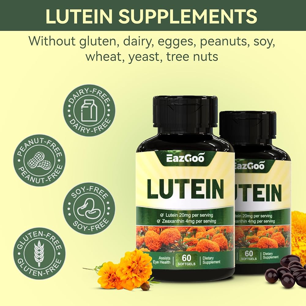 EAZGOO Lutein Supplements for Eyes