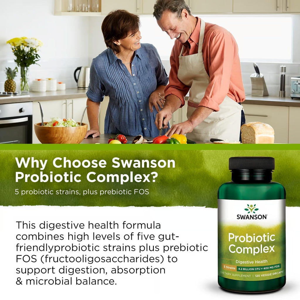 Swanson Probiotic Complex 4.2 Billion CFU - 240 Vegetarian Capsules - image 6