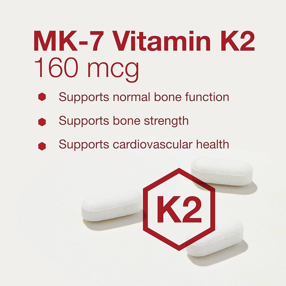 PROTOCOL FOR LIFE BALANCE MK-7 Vitamin K2 160mcg Bone Support - 60 Tablets - image 4