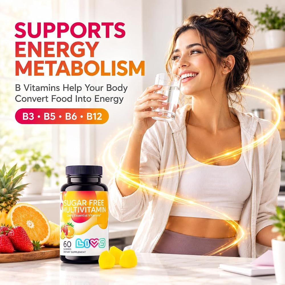 LIVS Sugar Free Multivitamin Gummies for Adults & Kids - 60 Gummies - image 4